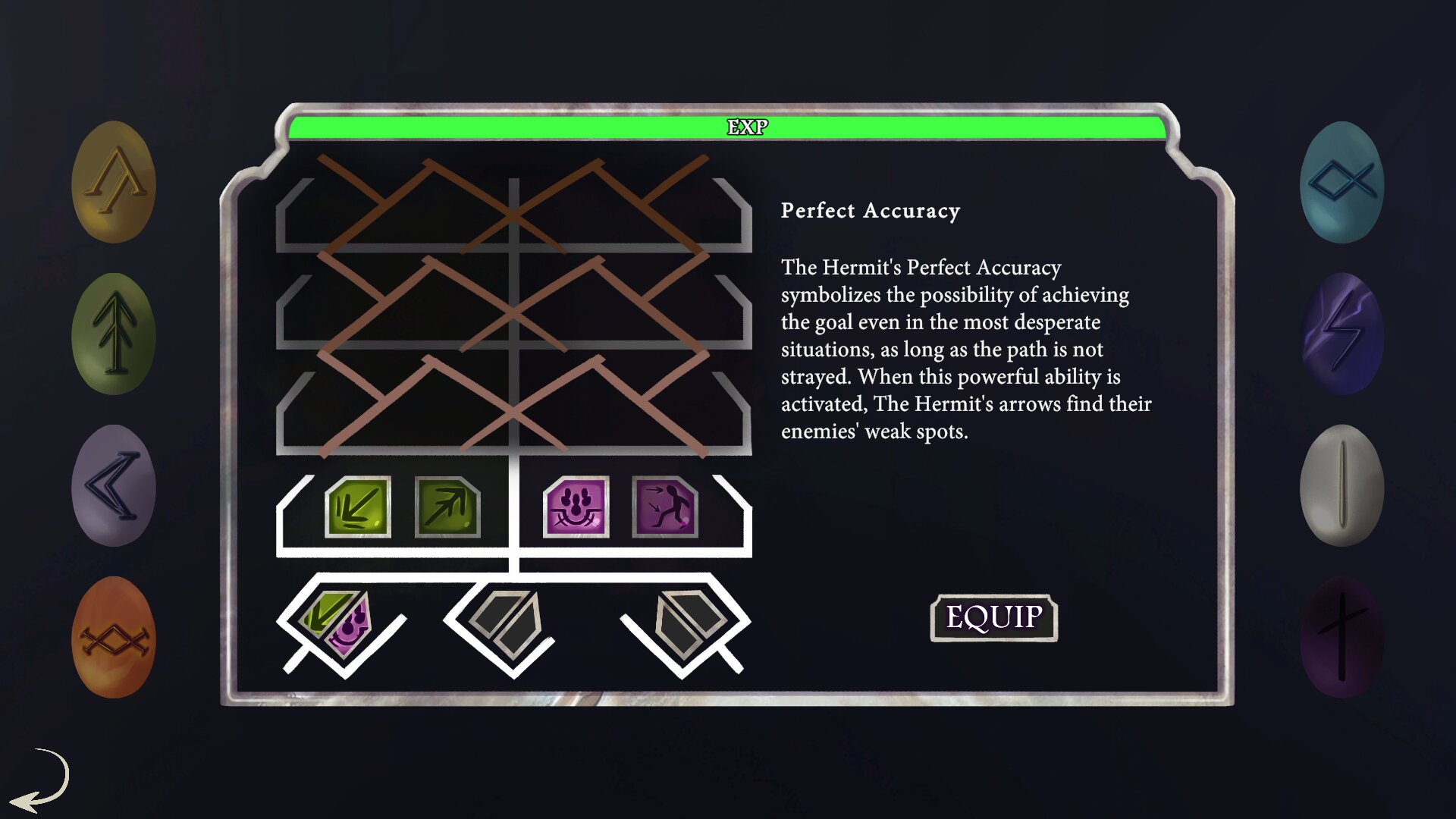 The Hermit ability activation in-game