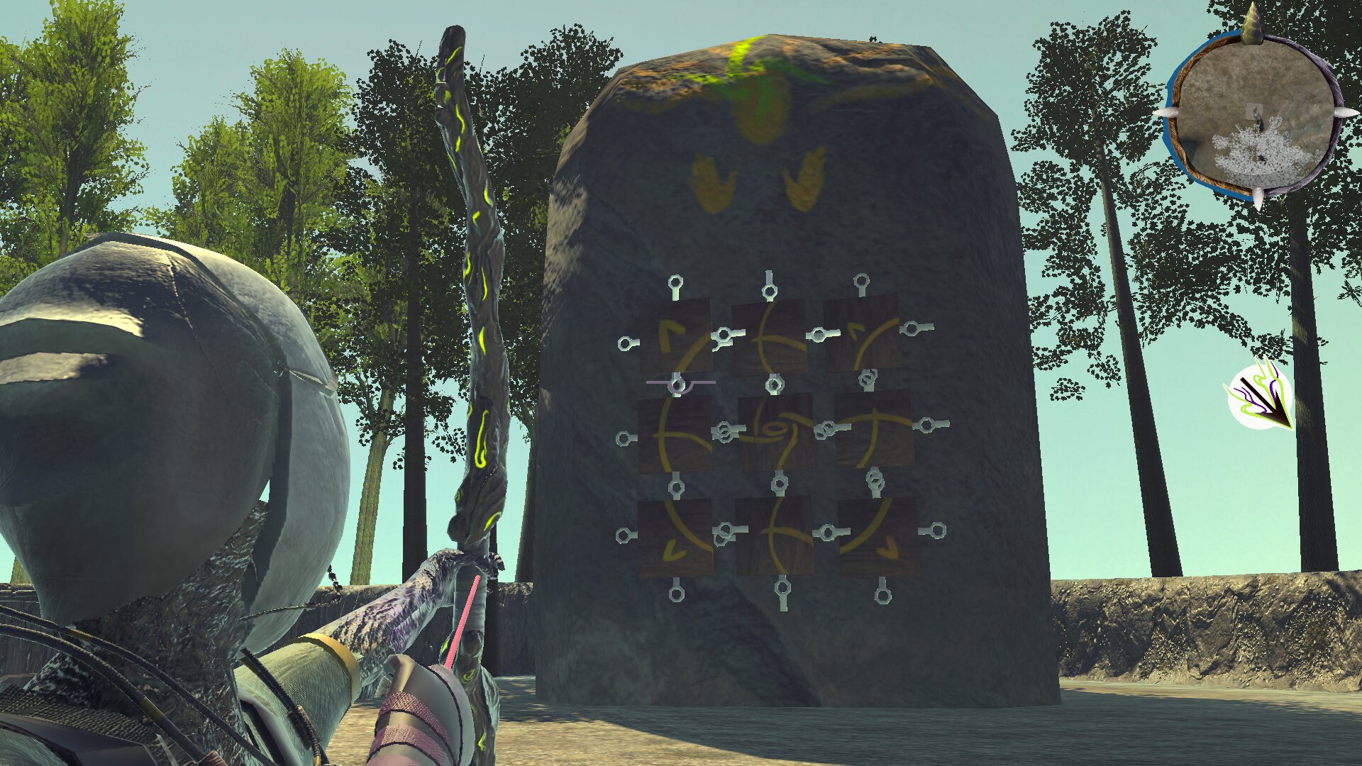 The Hermit mechanical ruin puzzle phase A in-game