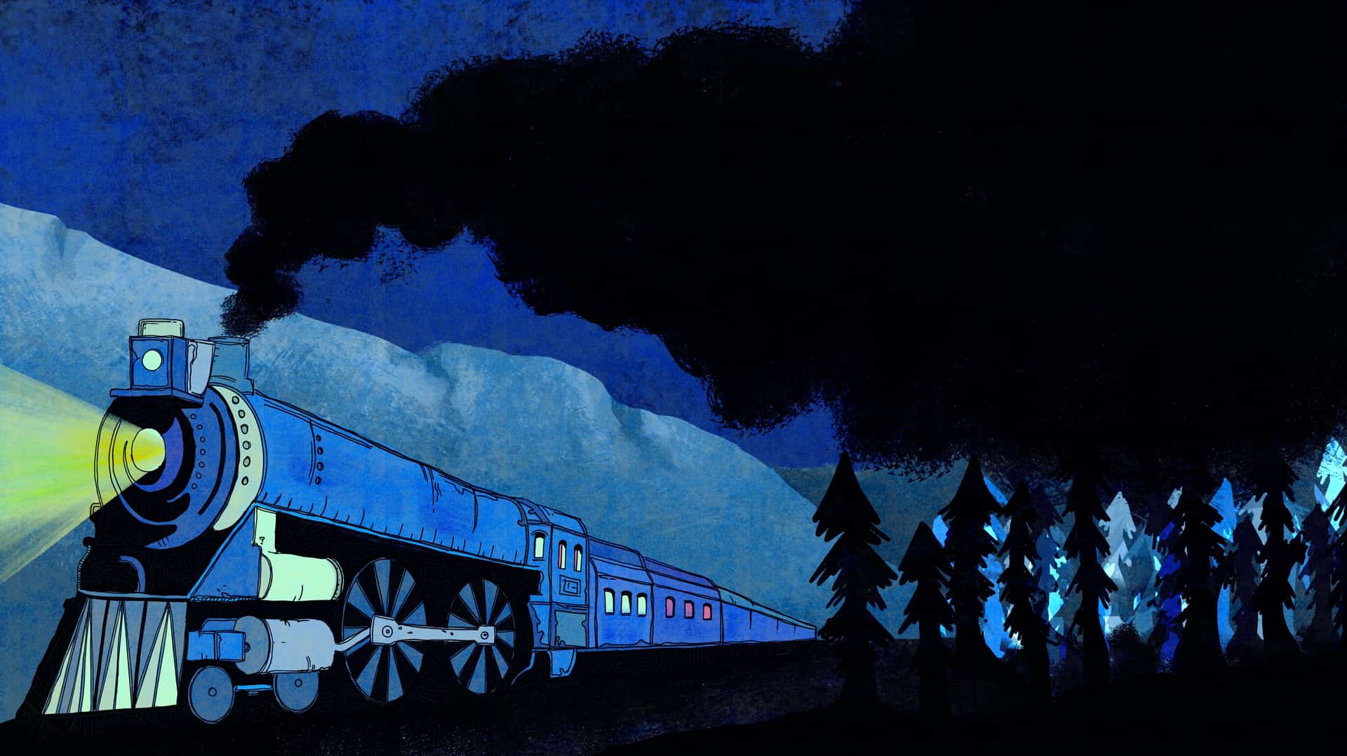 Detective Oscar aboard the train to Non-Sen City