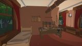 In-game exploration inside train workshop cabin and detective berth
