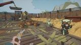 High-tempo arena combat sequence against a powerful boss